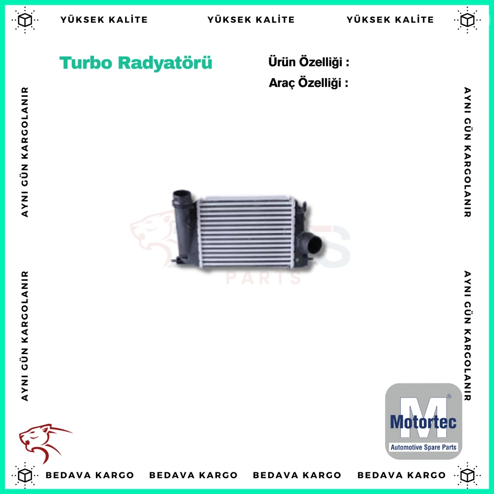 Turbo Radyatoru (Intercooler) Renault Kangoo 3 2010- - 144963234R - Yedek Parça