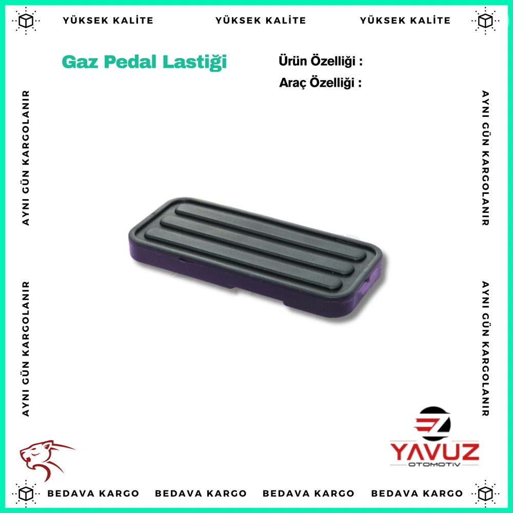 VOLKSWAGEN CADDY,GOLF,PASSAT GAZ PEDAL LASTİĞİ - 171721647 - Yedek Parça