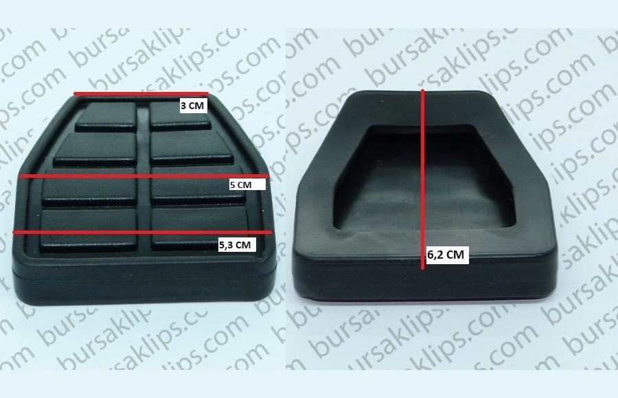 VOLKSWAGEN CADDY,PASSAT FREN,DEBRİYAJ PEDAL LASTİĞİ - 6X0721173A - Yedek Parça