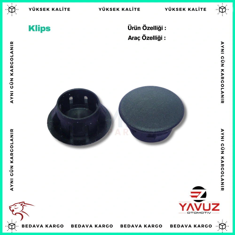 VOLKSWAGEN GOLF 3,POLO KAPI TAPA PLASTİK (15mm) - 1H0837111A - Yedek Parça