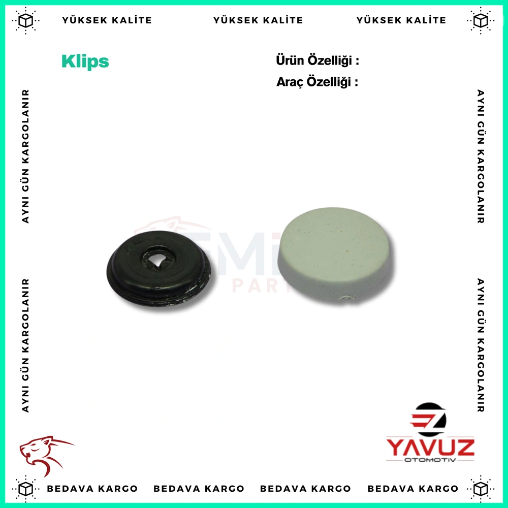 ÜNİVERSAL VİDA KAPAĞI (BÜYÜK ) (DIŞ AÇIK GRİ:17x15,3-İÇ KAPAK SİYAH:14,4x9 - Yedek Parça
