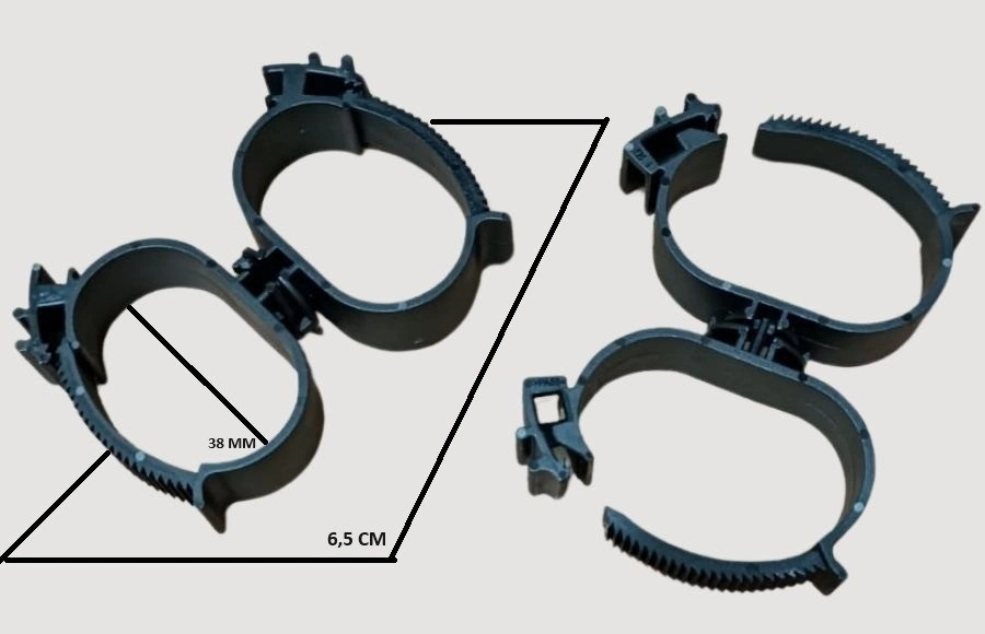 ÜNİVERSAL KABLO HORTUM CIRTLI KELEPÇE (İÇ ÇAP:38 MM ,BOY:6,5 CM) - Yedek Parça