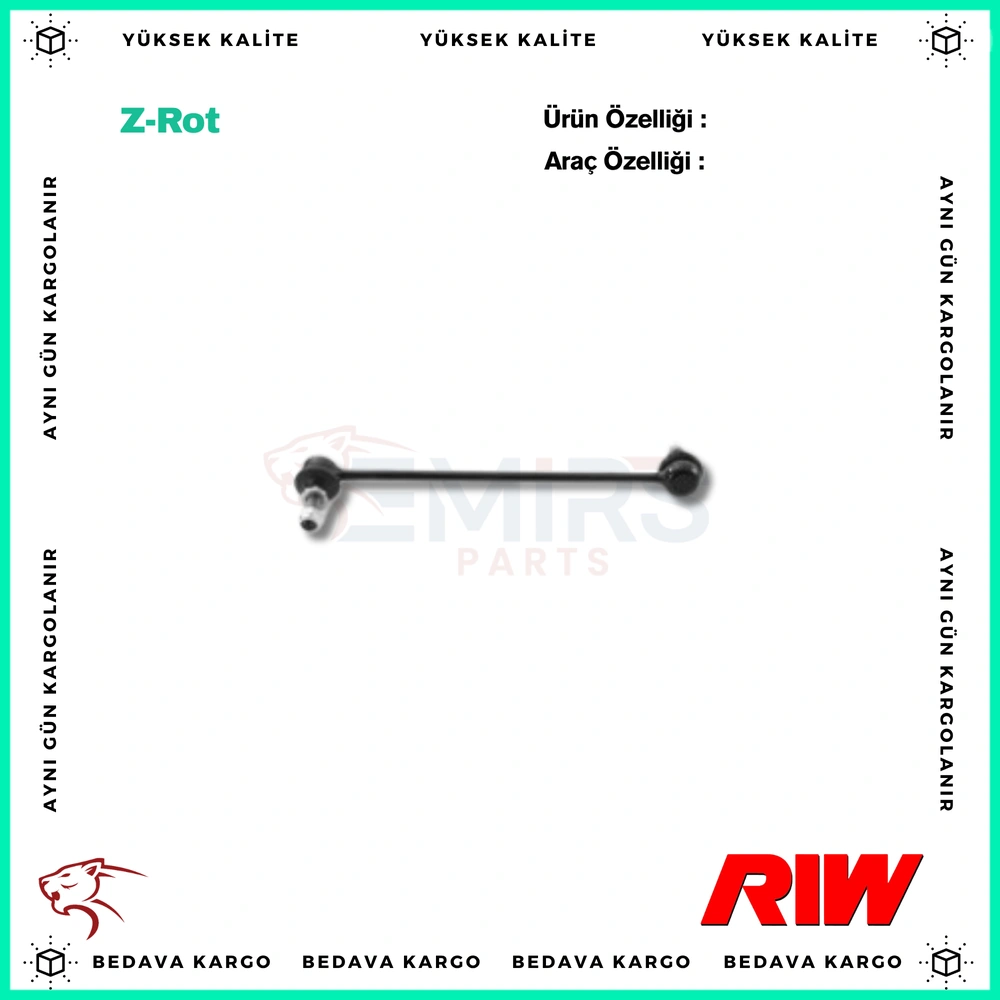 Z-Rot On Sag Renault Koleos Ii 16> Nissan Qashqai (J10-J11) X-Trail (T31-T32) (M12x1.25 300mm) 1.6 DCi-2.0 - 546184CB0A - Yedek Parça