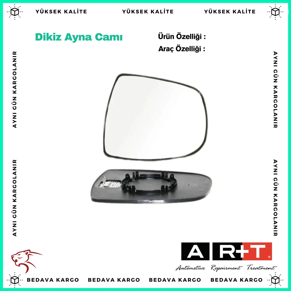 Dis Dikiz Aynasi Sag Mekanik Cift Cam Renault Trafic 03-15 - 7701052624 - Yedek Parça
