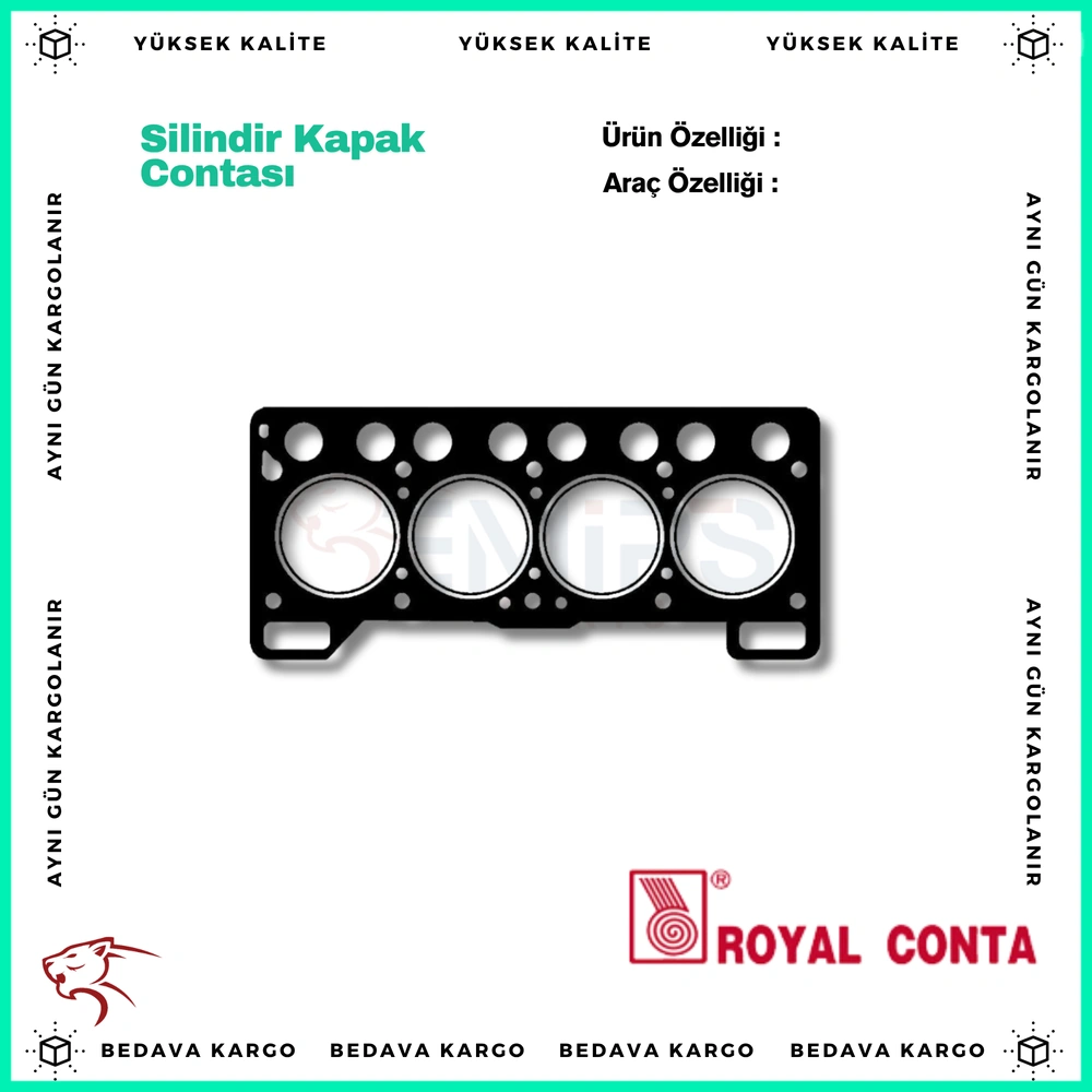 (R9 1.4 Standart Tip) Silindir Kapak Contasi Renault R12 R9 1.4 - 7700680689 - Yedek Parça