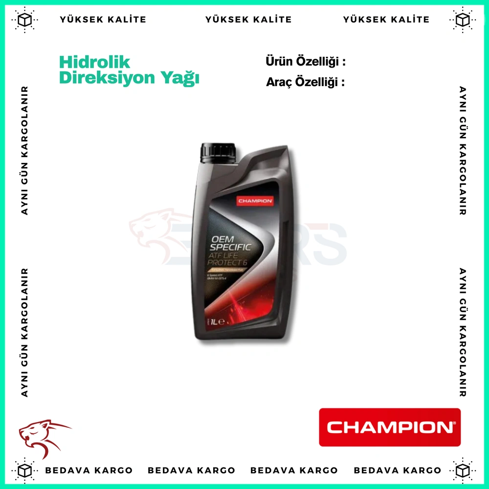 (Atf ) Hidrolik Direksiyon Yagi 1lt - 93165290 - Yedek Parça