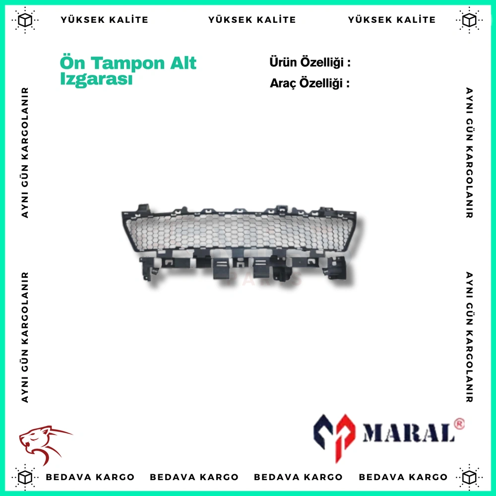 On Tampon Alt Izgarasi Dacia Logan Mcv 2 Sandero - 622544633R - Yedek Parça