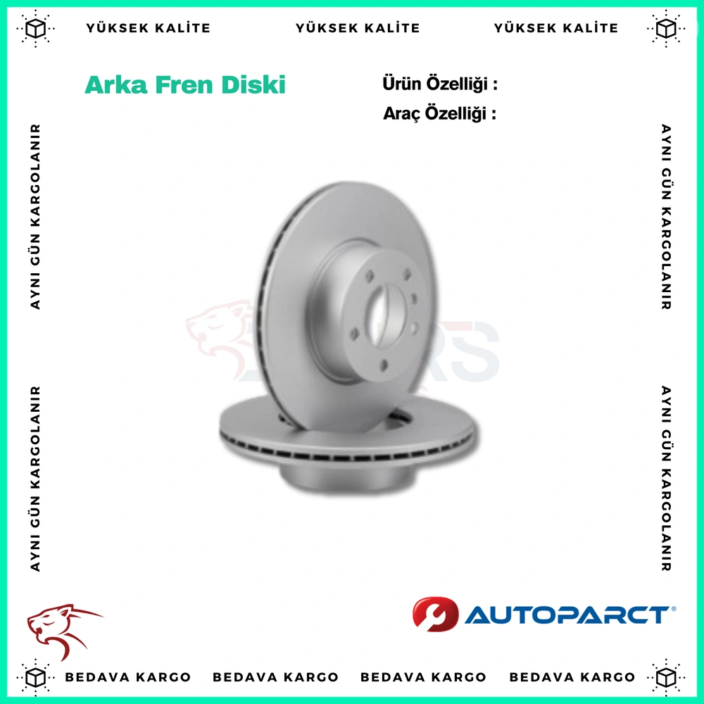 Arka Fren Diski Renault Espace - 8200002874 - Yedek Parça