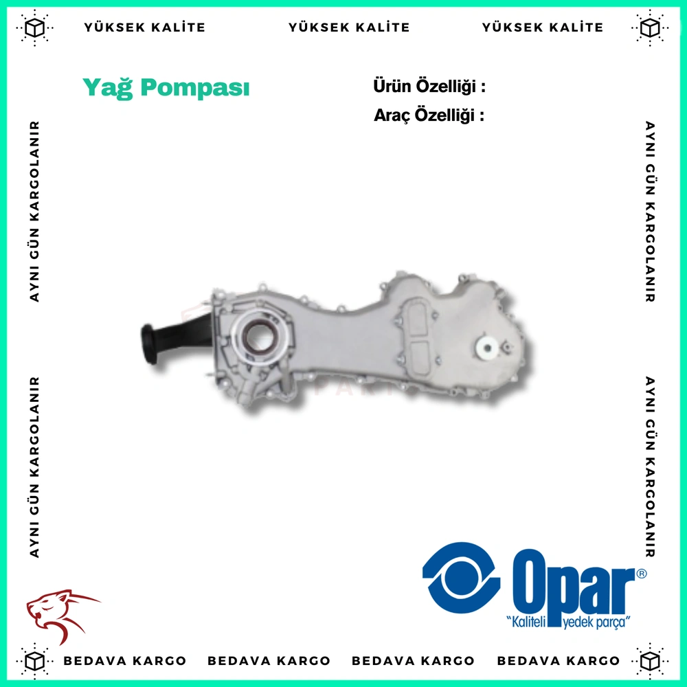 Yag Pompasi Fiat Doblo-Albea-Palio-Liena-Grande Punto-Panda-Fiorino-Nemo-Astra H-Corsa D-Ford Ka 1.3 Mtj -CDTI - 16100M86J22 - Yedek Parça