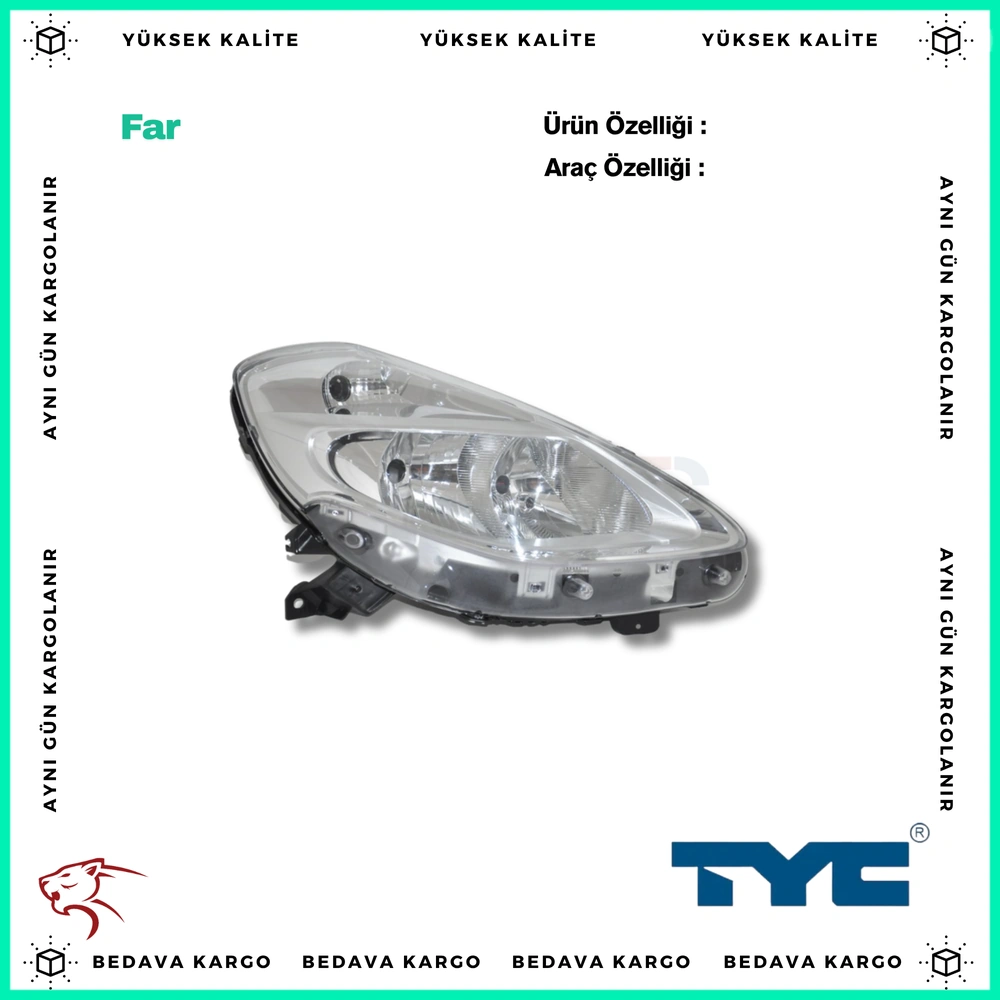Far Sag Renault Clio 3 04-09 - 7701072005 - Yedek Parça