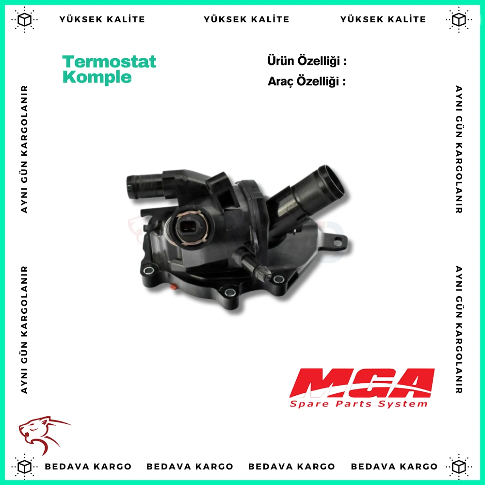 Termostat Komple Renault Megane 4 Clio 5 Kadjar 1.3 TCE - 110609301R - Yedek Parça