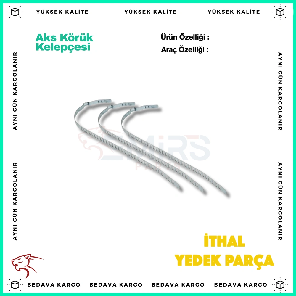 Aks Koruk Kelepcesi Kisa 7mm - S04 - Yedek Parça