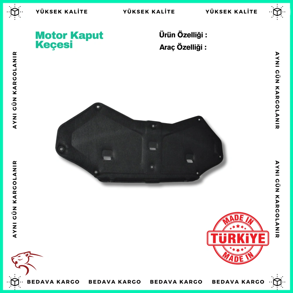 Renault Clio 4 Motor Kaputu Kecesi - 658404618R - Yedek Parça