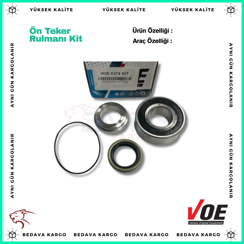 On Teker Rulmani Kit M131 Slx - 3981595 - Yedek Parça