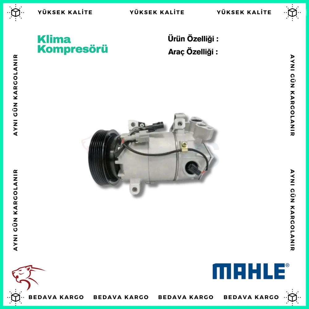 Klima Kompresoru Renault Clio 4 Captur 1.5 DCI - 926002352R - Yedek Parça