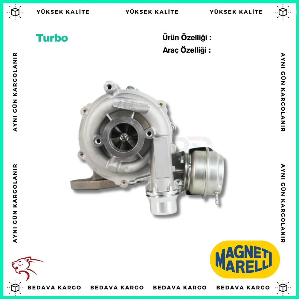 Turbo Renault Master 3 2.3 DCI 2010- - 144110920R - Yedek Parça