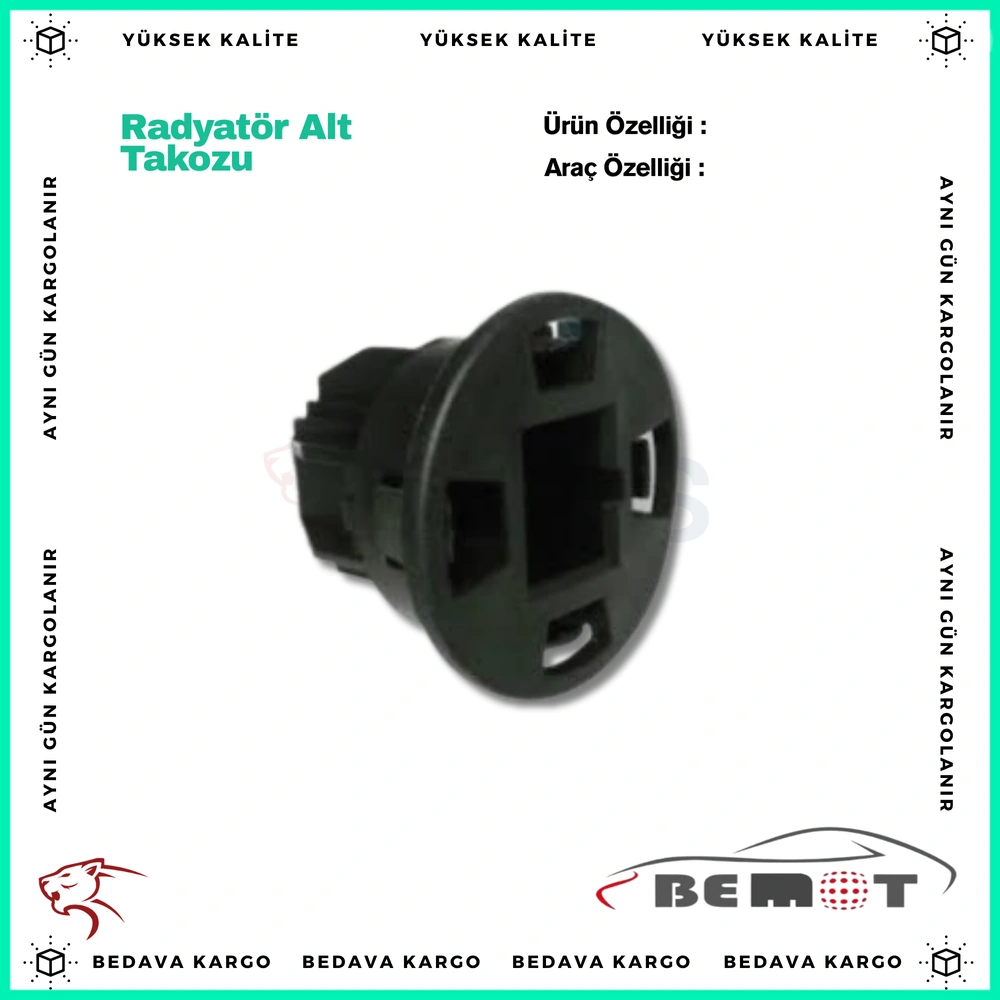 Radyator Alt Takozu Dacia Dokker Lodgy - 215868286R - Yedek Parça