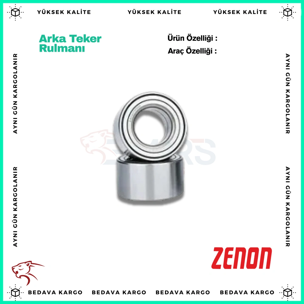 Arka Teker Rulmani Dacia Duster 4x4 10- 1.5 DCI 1.6 16v - 402107314R - Yedek Parça