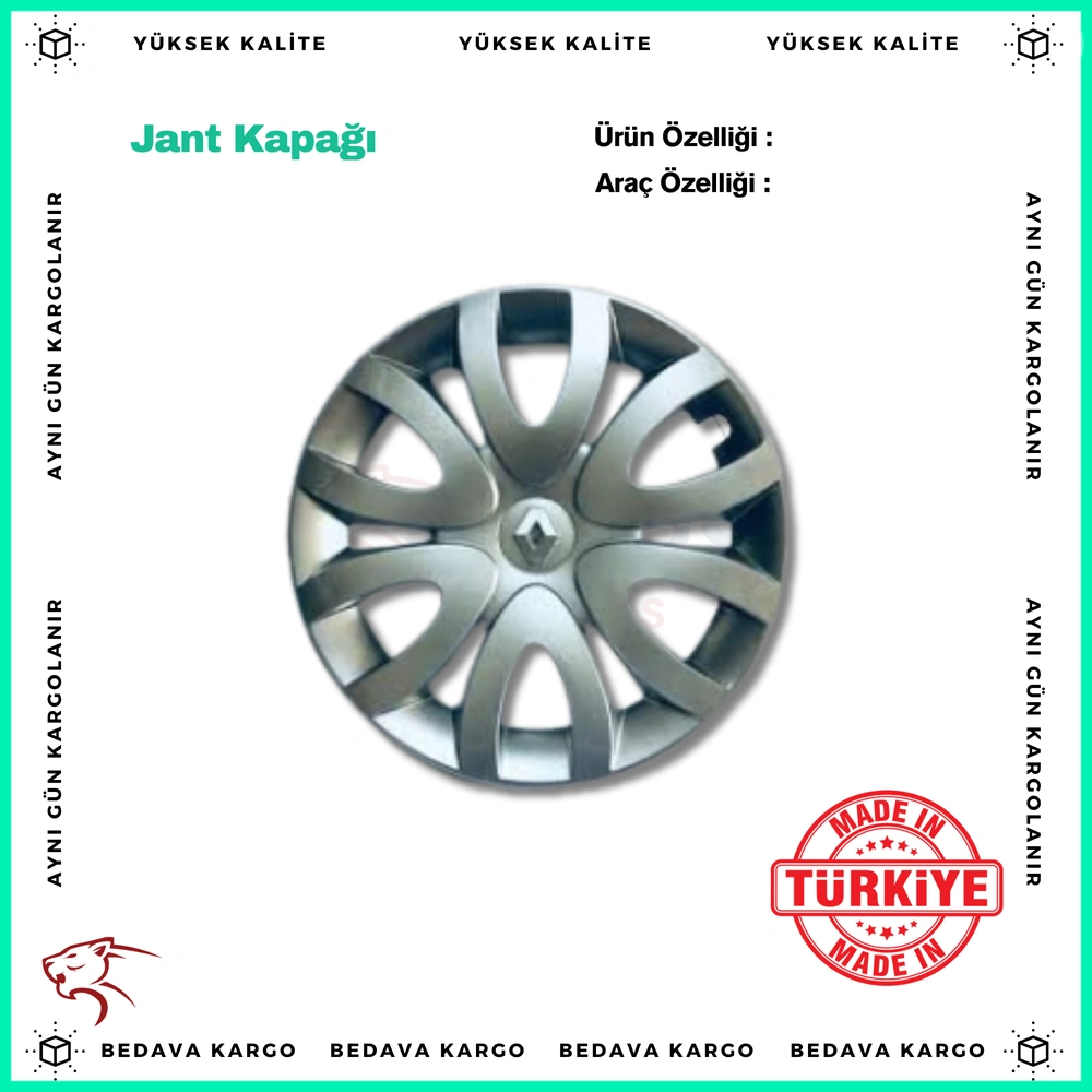 Jant Kapagi 15 Jant Renault Clio - 403157271R - Yedek Parça