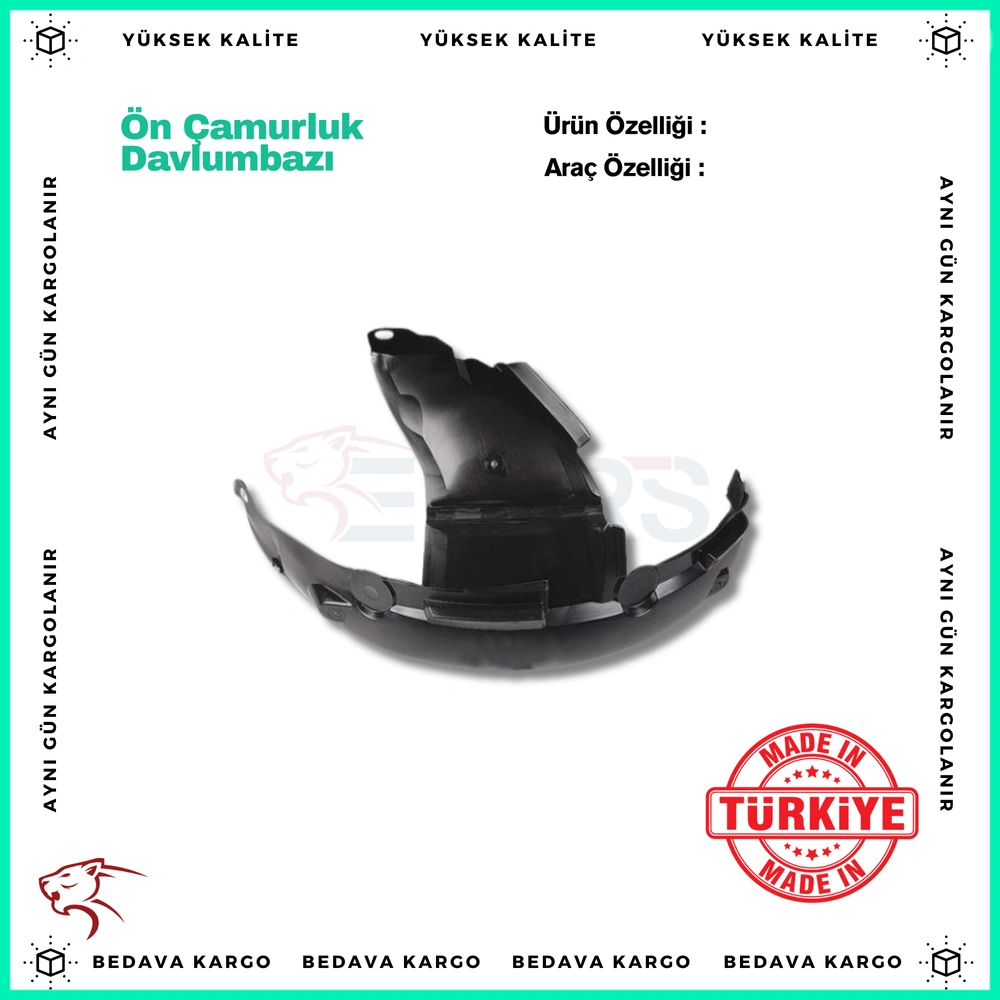 On Camurluk Davlumbazi Sol (Arka Parca) Renault Clio 2 - Ii 98-01 - 7700433128 - Yedek Parça
