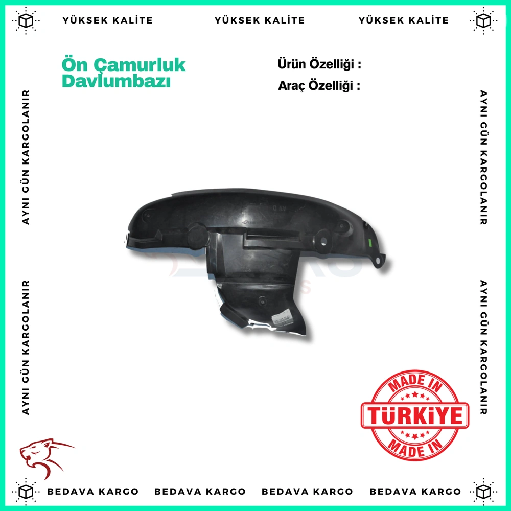 On Camurluk Davlumbazi Sag (Arka Parca) Renault Clio 2 - Ii 98-01 - 7700433129 - Yedek Parça