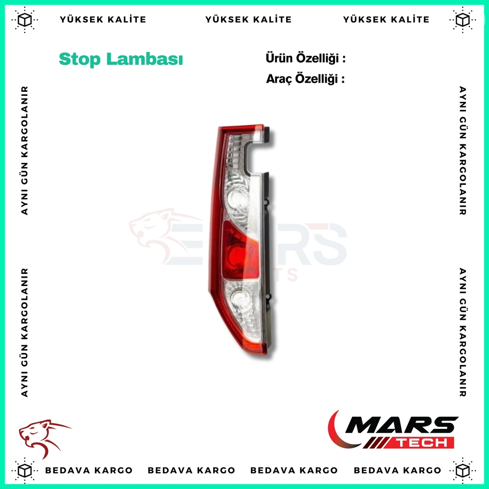 Stop Lambasi Sol Renault Kangoo 13- - 265559212R - Yedek Parça