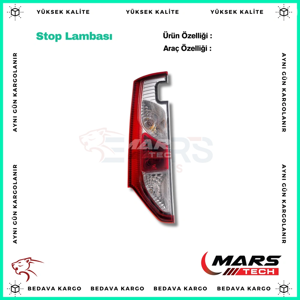 Stop Lambasi Sag Renault Kangoo 13- - 265506747R - Yedek Parça