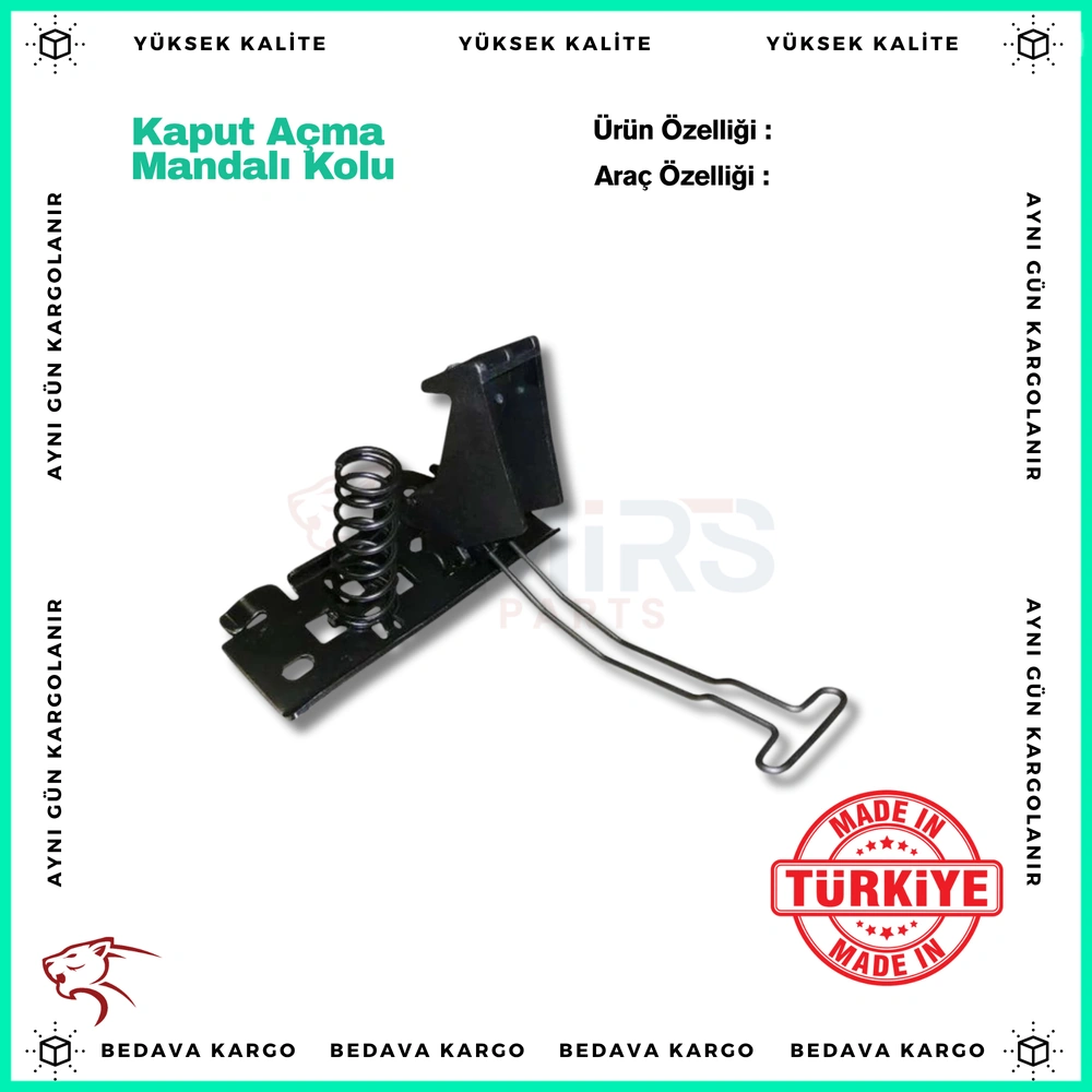 Kaput Acma Mandali Kolu Renault Master - 656030007R - Yedek Parça