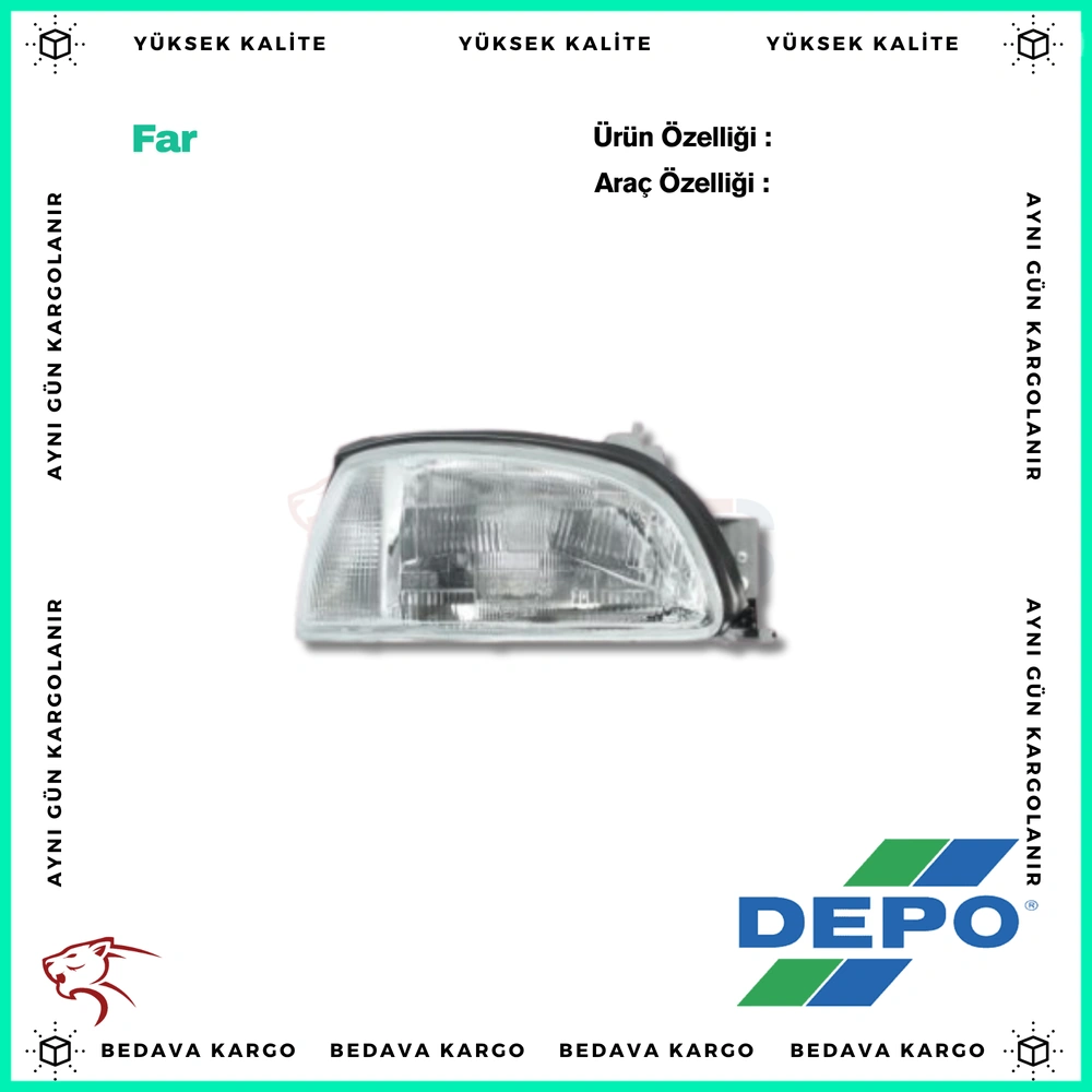 Far Sag Renault Clio 1 96- - 7701042148 - Yedek Parça