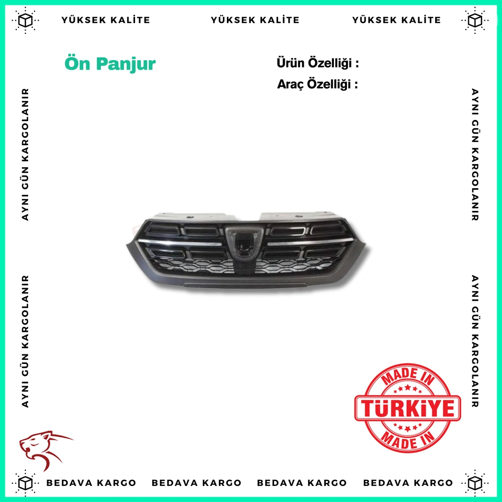 On Panjur Dacia Dokker Lodgy 17- - 623107630R - Yedek Parça