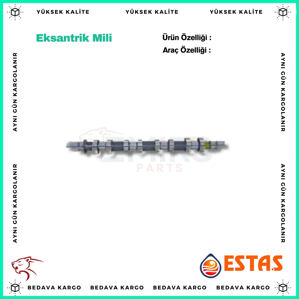 Eksantrik Mili Eksoz Renault Megane Laguna 1.6 16v K4m - 8200100528 - Yedek Parça