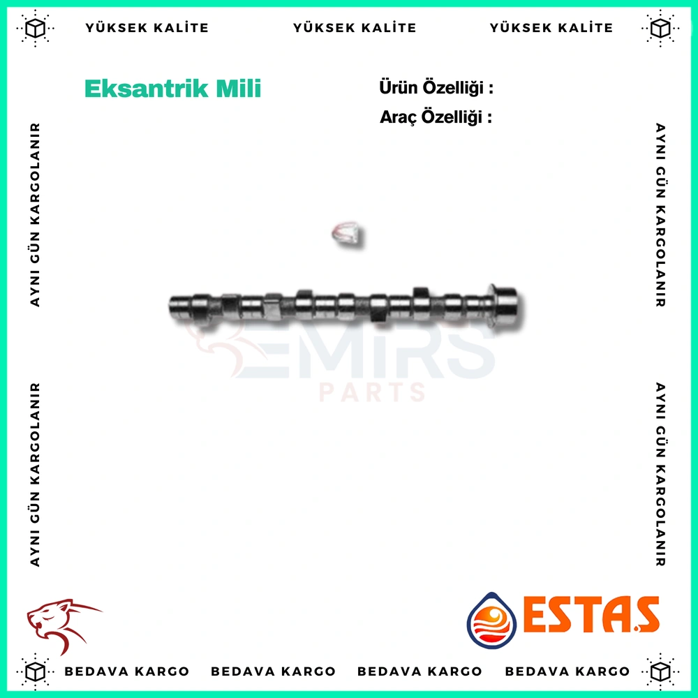 Eksantrik Mili Emme Renault Megane Laguna 1.6 16v K4m - 8200100527 - Yedek Parça