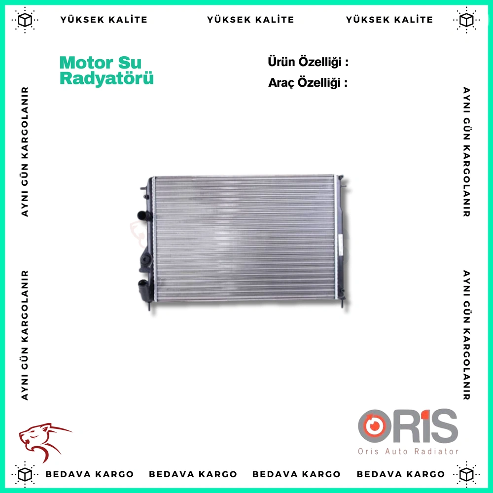 Motor Su Radyatoru Renault Megane 1 Scenic 1.6 - 7700425842 - Yedek Parça