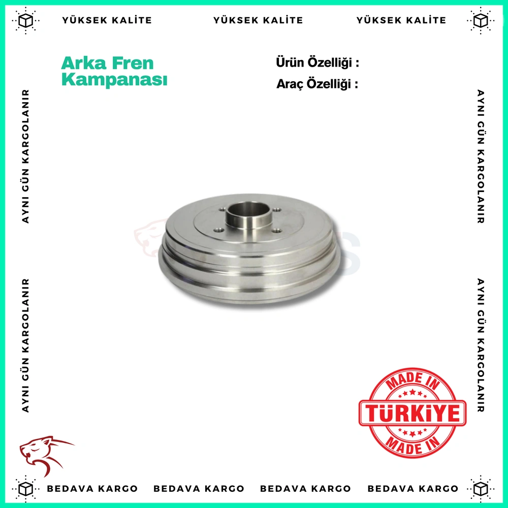 Arka Fren Kampanasi Renault Clio - 8200276843 - Yedek Parça