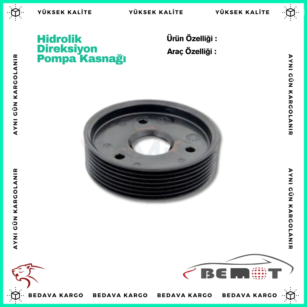 Hidrolik Direksiyon Pompa Kasnagi Renault Master 2 G9u - 8200111785 - Yedek Parça