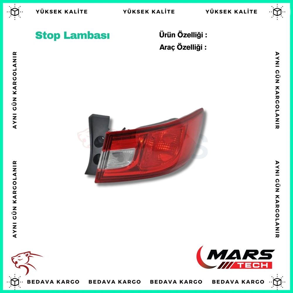 Stop Lambasi Sag Dis Renault Clio 4 Hb 13- - 265502631R - Yedek Parça