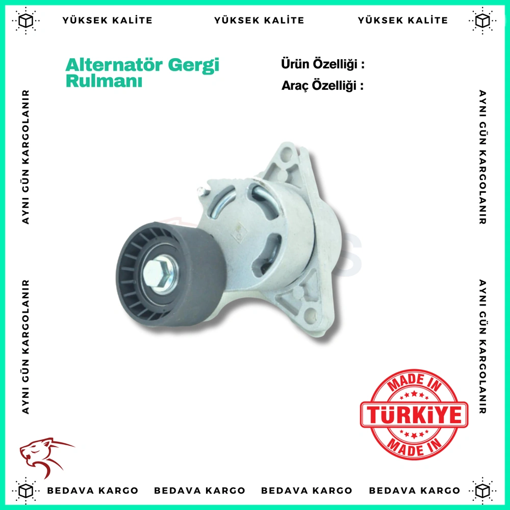 Alternator Gergi Rulmani Kutuklu Renault Master 2 Trafic 2 2.5 DCI G9U - 8200761531 - Yedek Parça