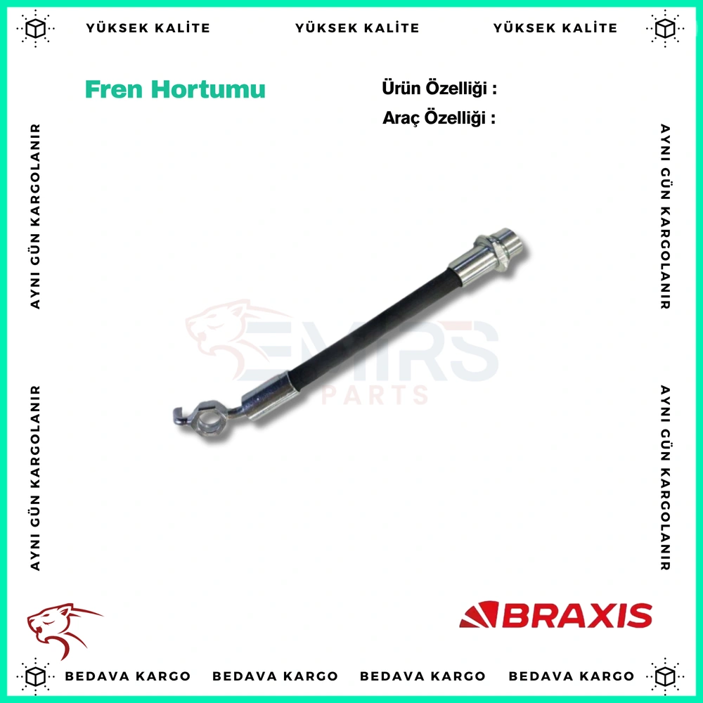 Fren Hortumu Arka Dis Sag Renault Kadjar 2015- - 463154432R - Yedek Parça