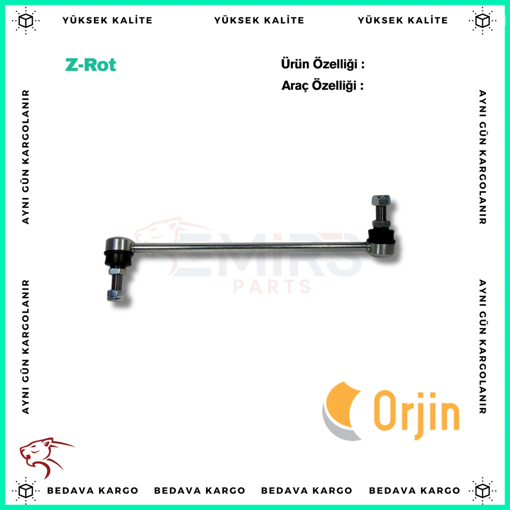 Z-Rot On Sag Renault Koleos Ii 16> Nissan Qashqai (J10-J11) X-Trail (T31-T32) (M12x1.25 300mm) 1.6 DCi-2.0 - 546184CB0A - Yedek Parça