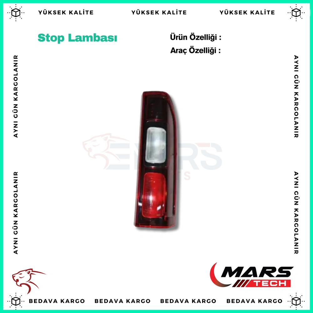 Stop Lambasi Sag Ust Renault Trafic 3 14- - 265504656R - Yedek Parça
