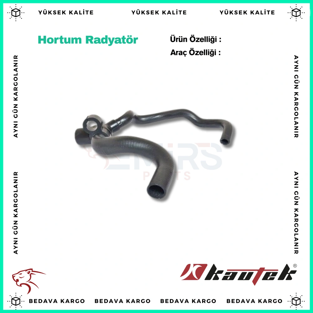 Hortum Radyator Ust Renault Clio 2 1.6 - 7700836707 - Yedek Parça