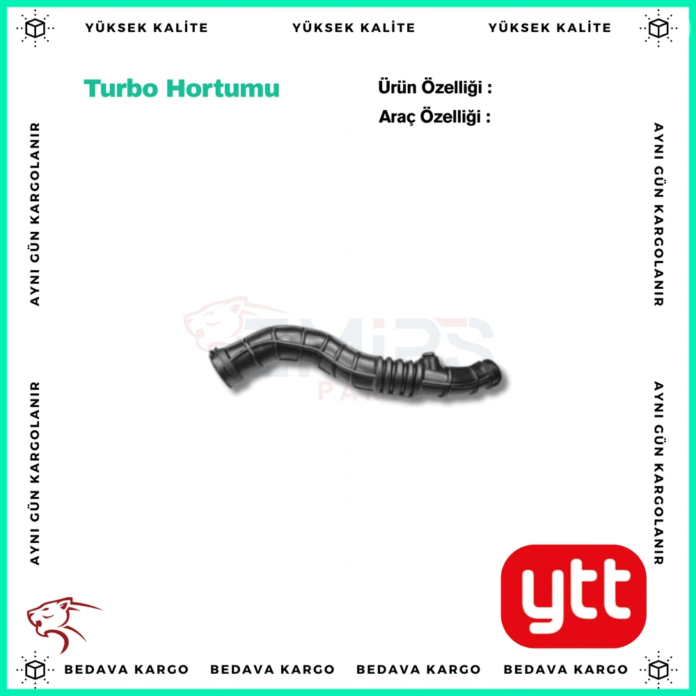 Turbo Hortumu Hava Filtre Borusu Renault Clio 3 Symbol 1.5 DCI - 8200446868 - Yedek Parça