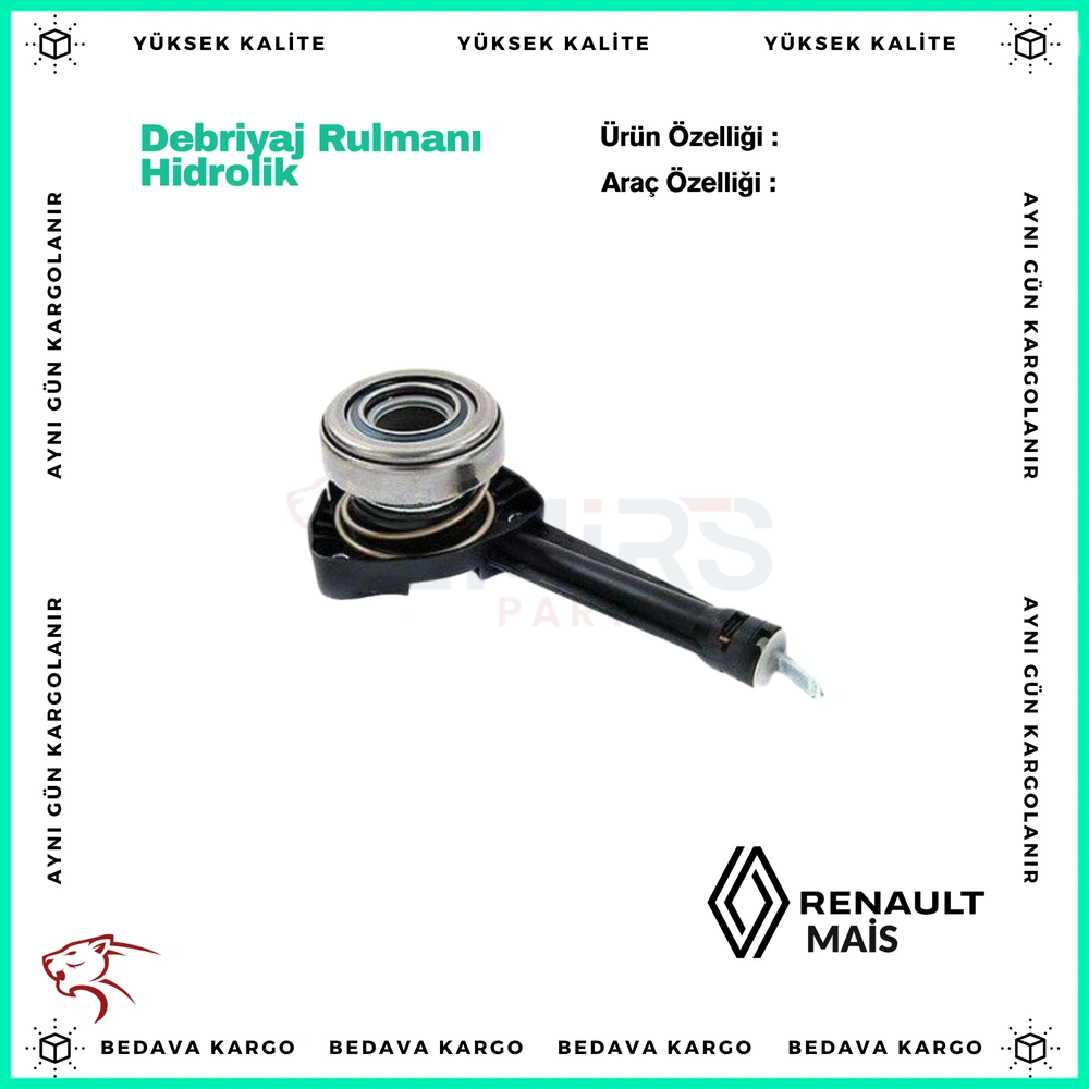 Hidrolik Debriyaj Rulmani Renault Master 2 Laguna 2 Trafic - 8200124021 - Yedek Parça