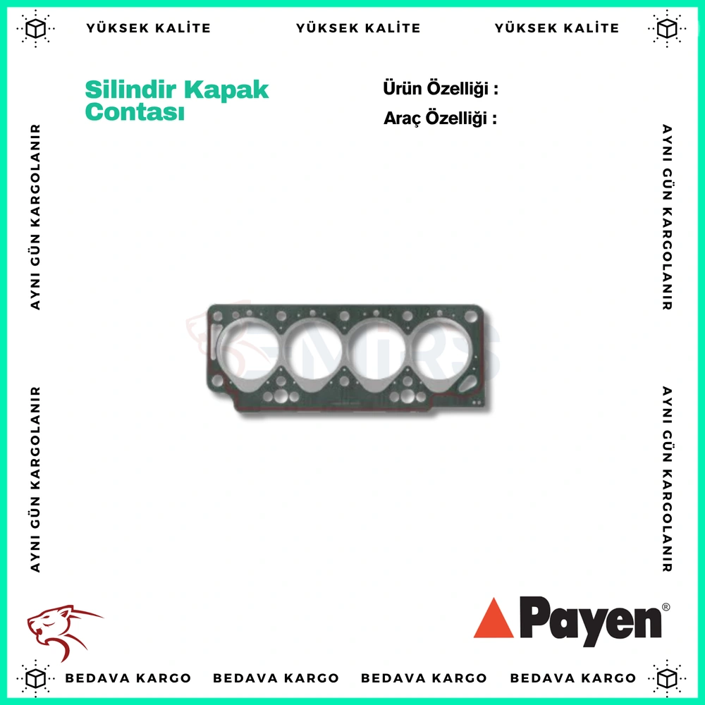 (F8q 1.9d 2 Centik) Silindir Kapak Contasi Sacli Ozel Klingrit Renault R19 Express Clio Kangoo Megane Laguna 88- - 8200188114 - Yedek Parça