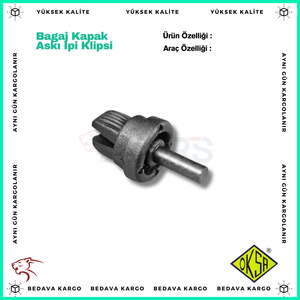 Bagaj Kapak Aski Ipi Klipsi Renault - 7705099001 - Yedek Parça