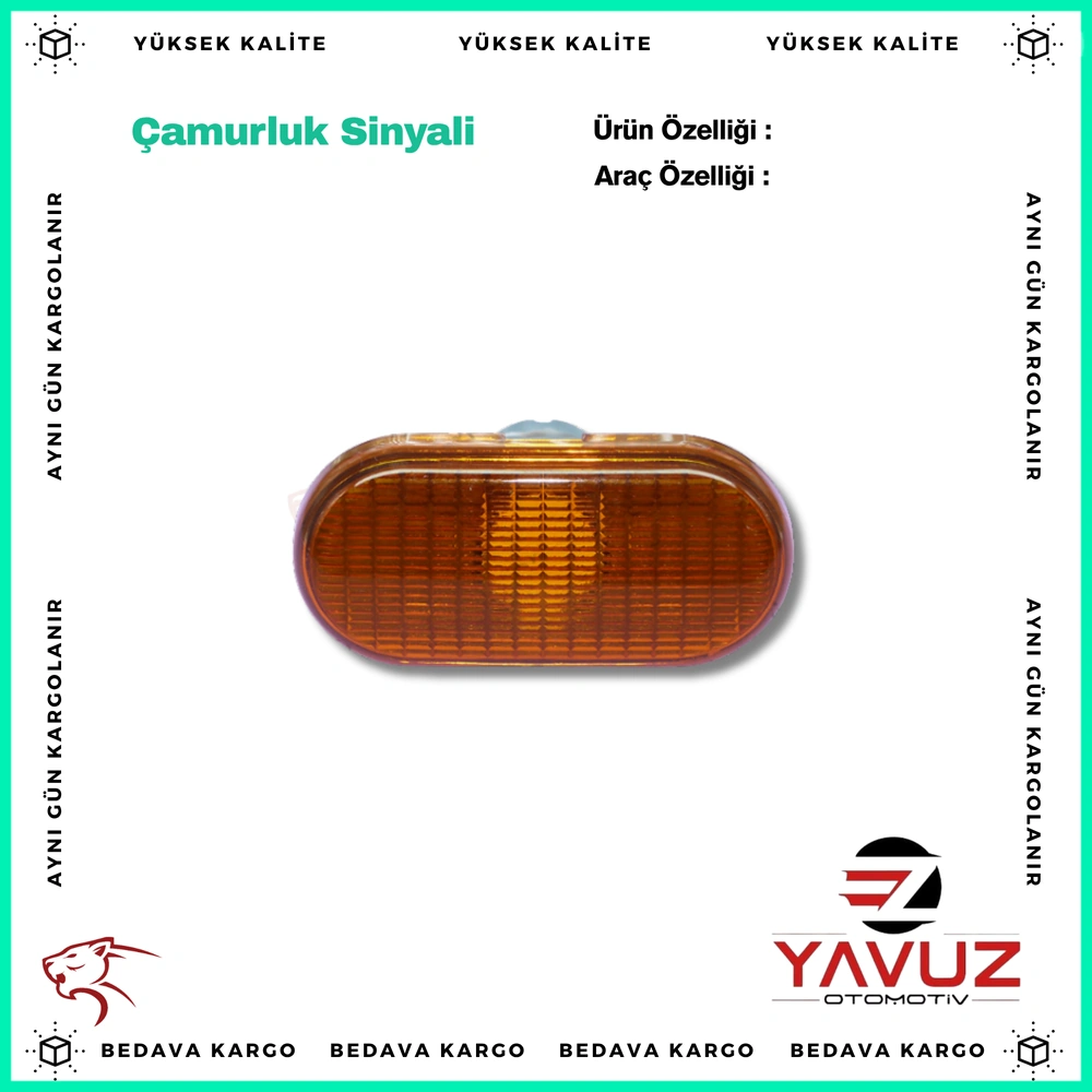 Camurluk Sinyali Renault Clio 2 R19 Kangoo Megane - 8200394531 - Yedek Parça