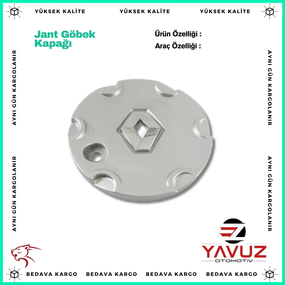 Jant Gobek Kapagi Renault Megane 2 Scenic 2 Y.m - 8200200539 - Yedek Parça