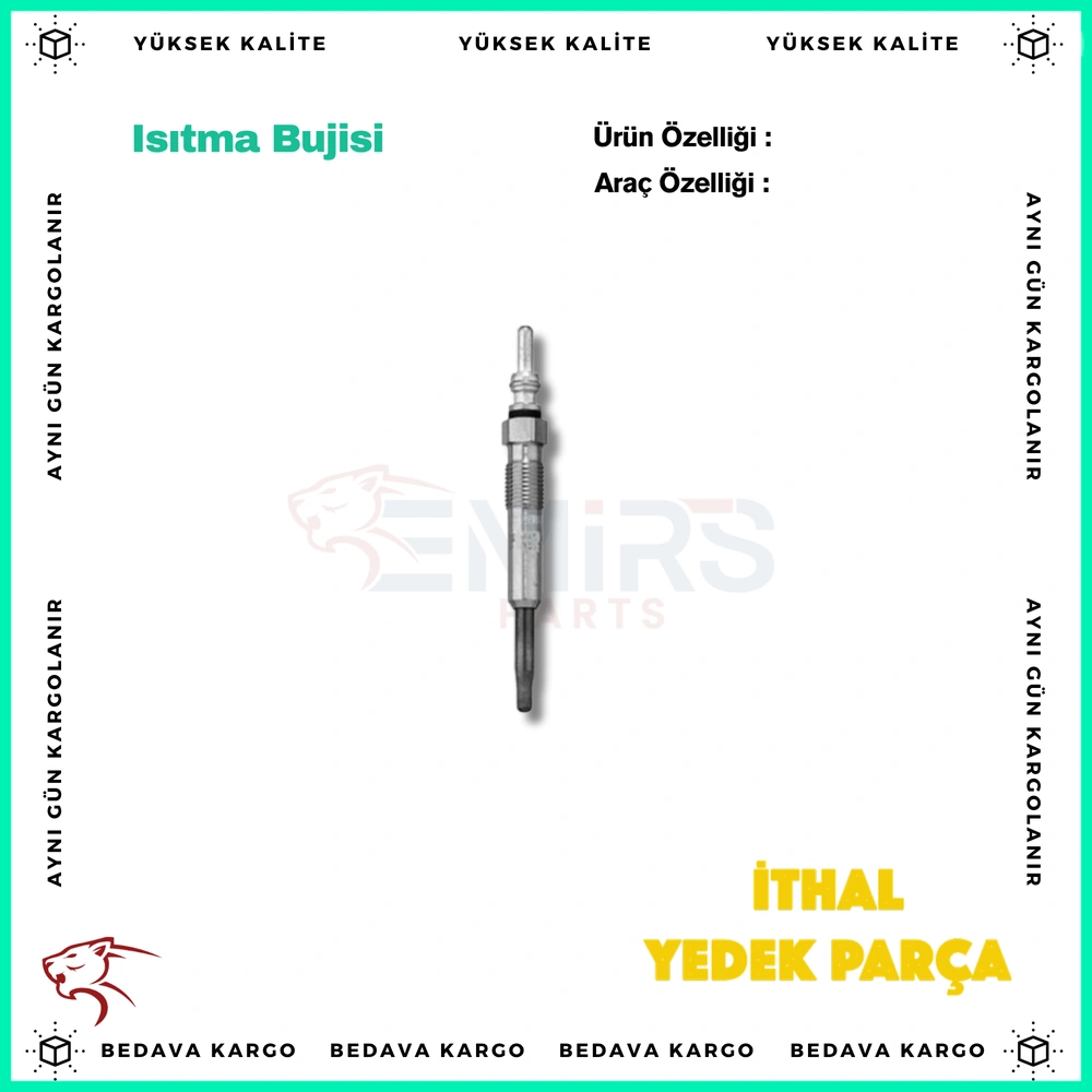 Isitma Bujisi 1.5 Renault Kangoo Clio Megane Laguna Dacia Logan Sandero - 8200490950 - Yedek Parça