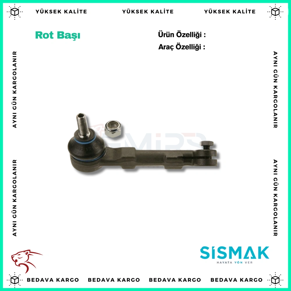 Rot Basi Sag Renault Clio 1 90-98 Megane 95-03 Kangoo 98- Vidali - 7700834571 - Yedek Parça