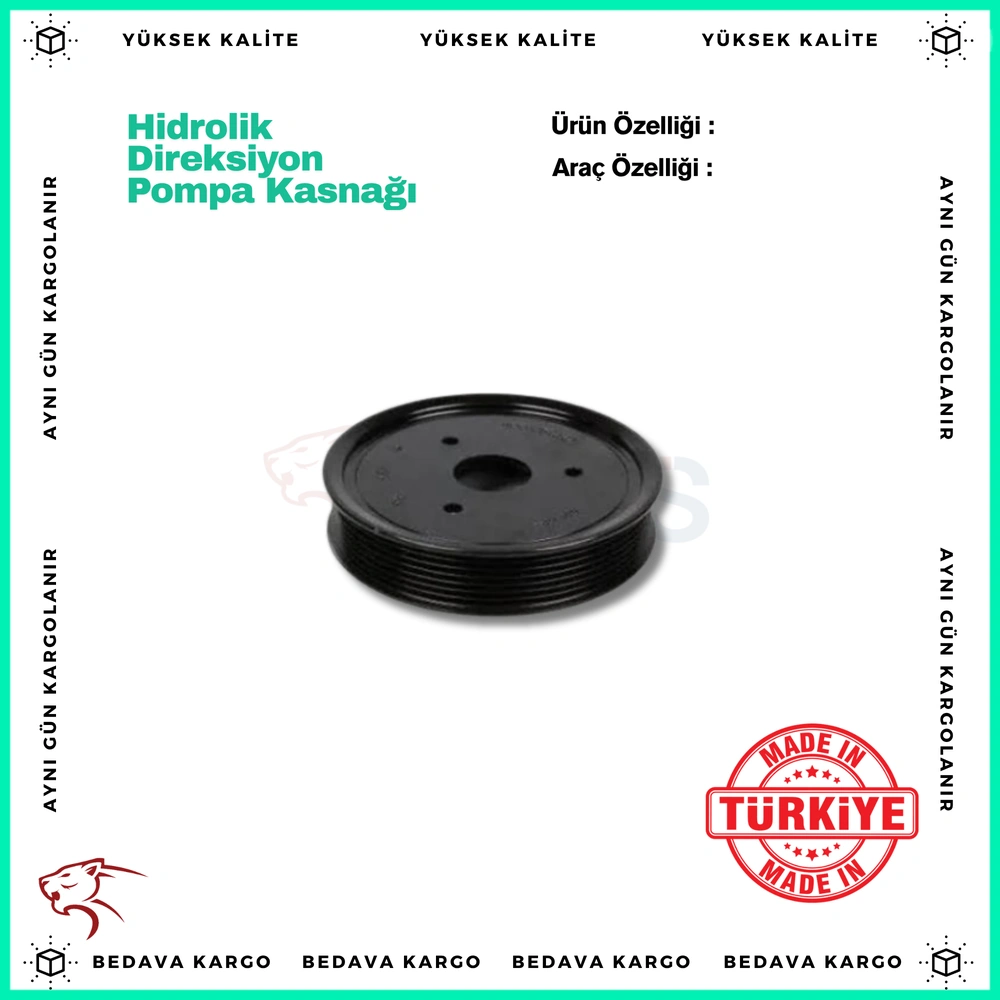 Hidrolik Direksiyon Pompa Kasnagi Renault Master 3 Laguna 3 M9t M9r - 8200357347 - Yedek Parça